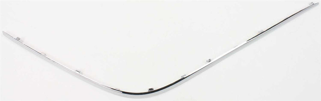 E-CLASS 00-02 FRONT BUMPER MOLDING RH, Cover Molding, Mounts on Impact Strip, Plastic, Chrome, (210) Chassis