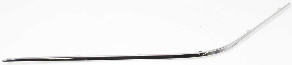 E-CLASS 00-02 FRONT BUMPER MOLDING LH, Cover Molding, Mounts on Impact Strip, Plastic, Chrome, (210) Chassis