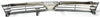 MIRAGE 97-01 GRILLE, ABS Plastic, Chrome Shell/Painted Black Insert, Sedan