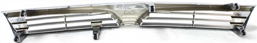 MIRAGE 97-01 GRILLE, ABS Plastic, Chrome Shell/Painted Black Insert, Sedan