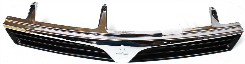 MIRAGE 97-01 GRILLE, ABS Plastic, Chrome Shell/Painted Black Insert, Sedan