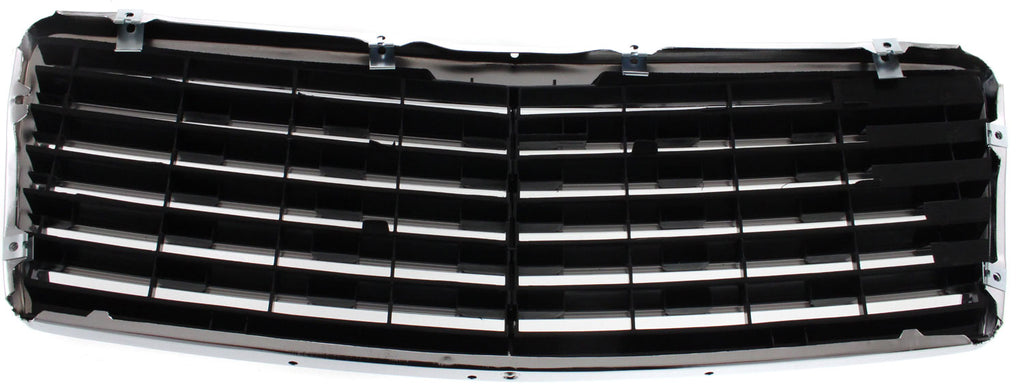 C-CLASS 94-96 GRILLE, Horizontal Bar Insert, Chrome Shell and Insert, w/ Frame and 11 Moldings, (202) Chassis