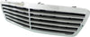 S-CLASS 03-06 GRILLE, Chrome Shell/Painted Gray Insert, w/o Collision Warning System