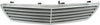 S-CLASS 03-06 GRILLE, Chrome Shell/Painted Gray Insert, w/o Collision Warning System