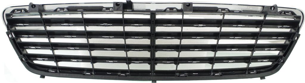 S-CLASS 03-06 GRILLE, Chrome Shell/Painted Gray Insert, w/o Collision Warning System