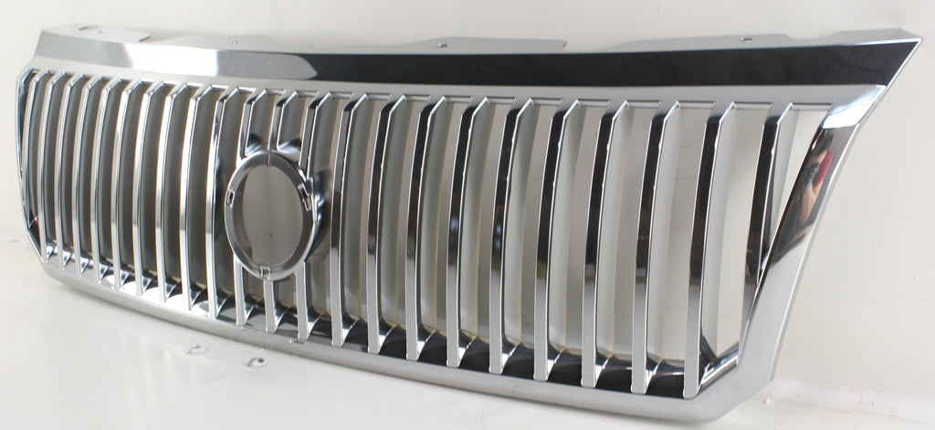 MOUNTAINEER 02-05 GRILLE, Chrome Shell/Painted Silver Insert