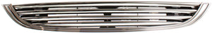 COOPER 02-04 GRILLE, Plastic, Chrome Shell/Painted Black Insert, w/o Ground Effects, Base Model