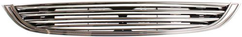 COOPER 02-04 GRILLE, Plastic, Chrome Shell/Painted Black Insert, w/o Ground Effects, Base Model