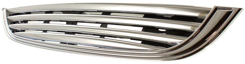 COOPER 02-04 GRILLE, Plastic, Chrome Shell/Painted Black Insert, w/o Ground Effects, Base Model