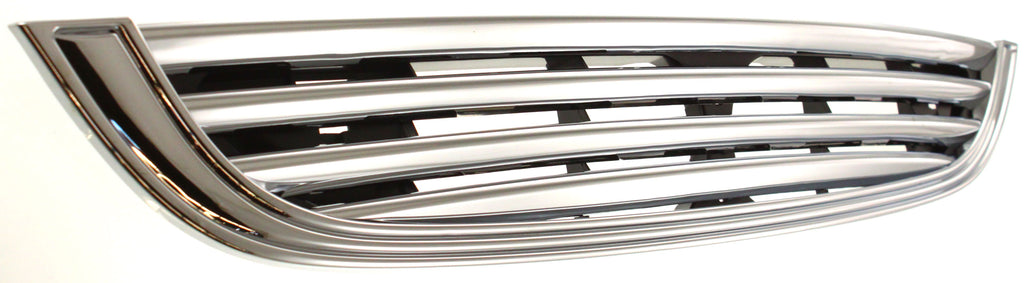 COOPER 02-04 GRILLE, Plastic, Chrome Shell/Painted Black Insert, w/o Ground Effects, Base Model