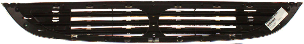 COOPER 02-04 GRILLE, Plastic, Chrome Shell/Painted Black Insert, w/o Ground Effects, Base Model