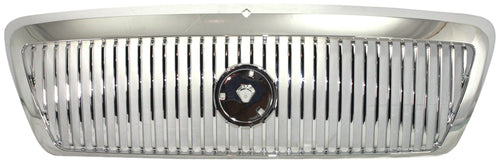 GRAND MARQUIS 03-05 GRILLE, Chrome Shell and Insert, Two Tone Chrome, w/o Emblem, w/ Hole