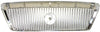 GRAND MARQUIS 03-05 GRILLE, Chrome Shell and Insert, Two Tone Chrome, w/o Emblem, w/ Hole