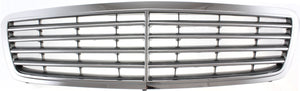 C-CLASS 01-05 GRILLE, Chrome Shell/Painted Gray Insert, Avantgarde Pkg, Elegance Pkg