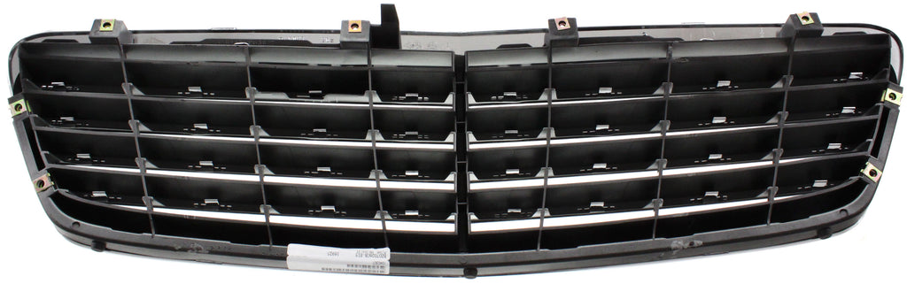 C-CLASS 01-05 GRILLE, Chrome Shell/Painted Gray Insert, Avantgarde Pkg, Elegance Pkg