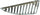 LANCER 04-05 GRILLE LH, Chrome Shell/Silver-Black Insert, Sedan, 11 Strip, (Exc. Eclipse Model)