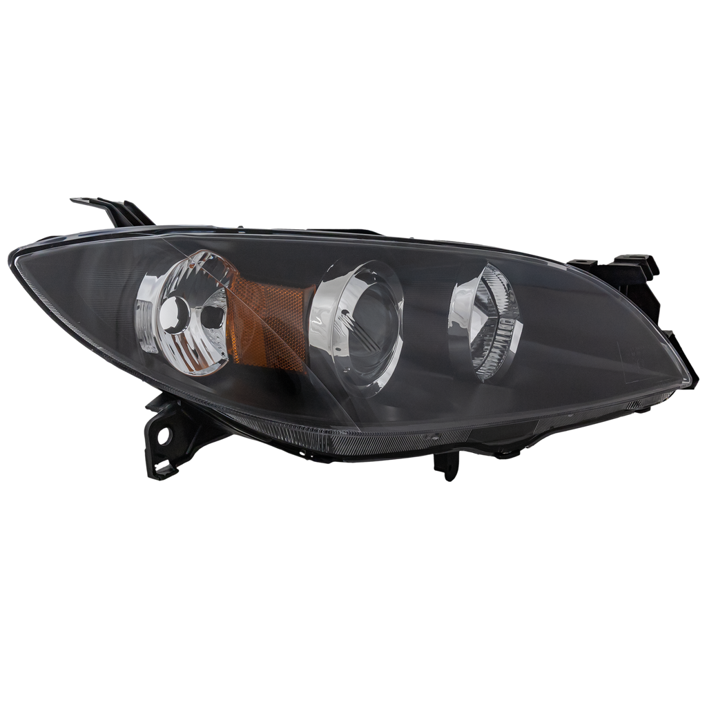 MAZDA 3 04-09 HEAD LAMP RH, Lens and Housing, Halogen, Sedan - CAPA