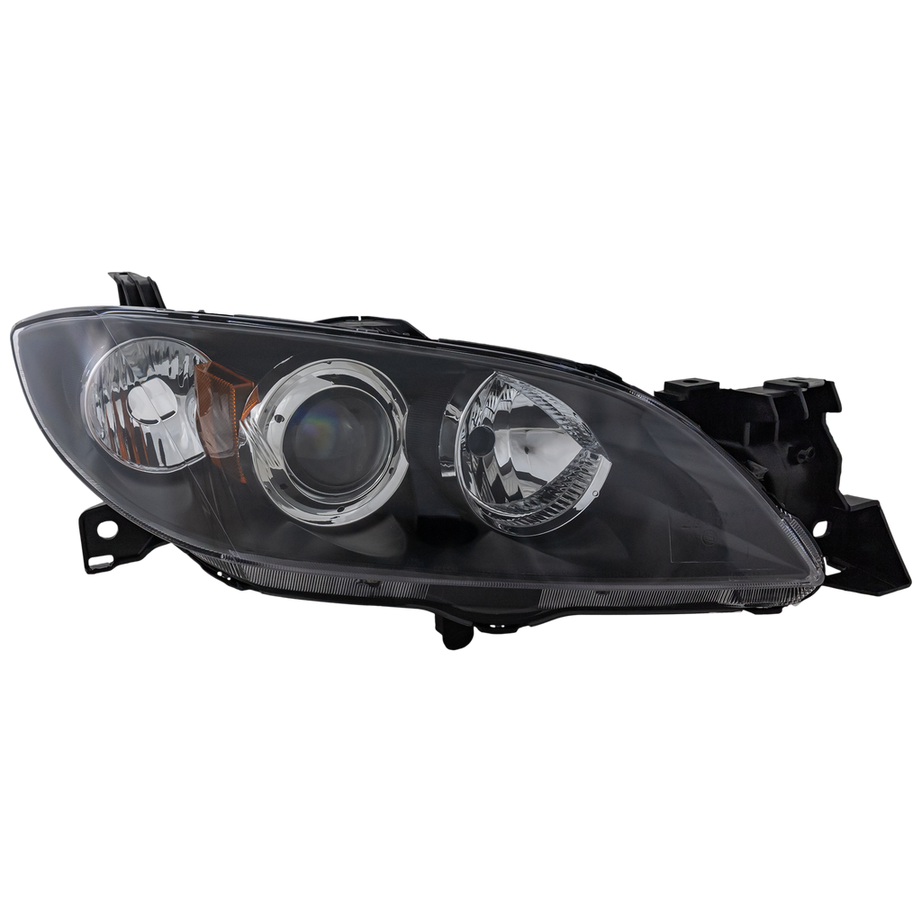 MAZDA 3 04-09 HEAD LAMP RH, Lens and Housing, Halogen, Sedan - CAPA