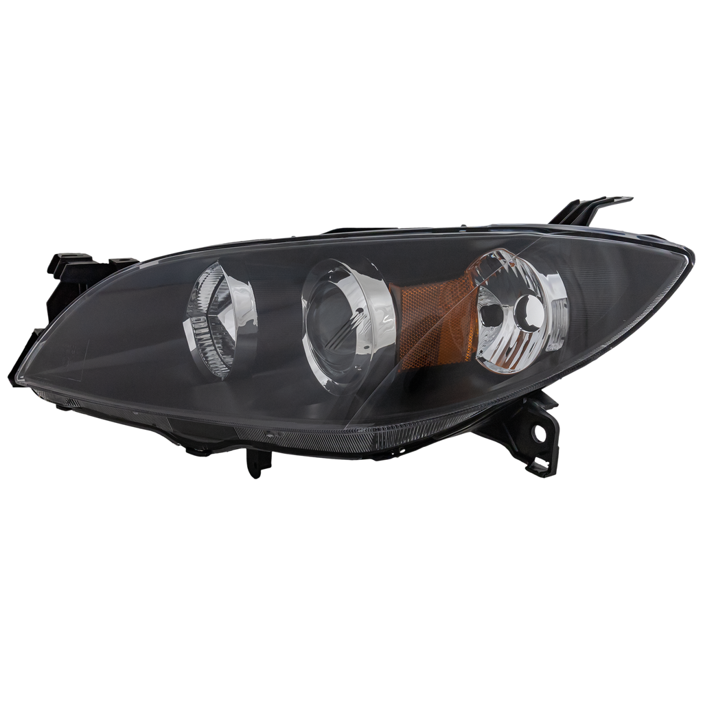 MAZDA 3 04-09 HEAD LAMP LH, Lens and Housing, Halogen, Sedan - CAPA