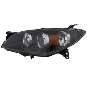 MAZDA 3 04-09 HEAD LAMP LH, Lens and Housing, Halogen, Sedan - CAPA