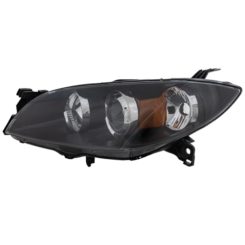 MAZDA 3 04-09 HEAD LAMP LH, Lens and Housing, Halogen, Sedan - CAPA