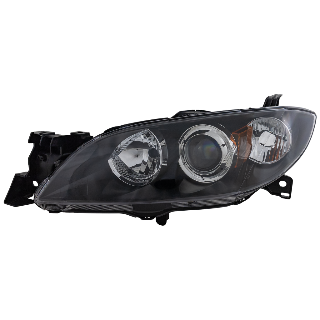 MAZDA 3 04-09 HEAD LAMP LH, Lens and Housing, Halogen, Sedan - CAPA