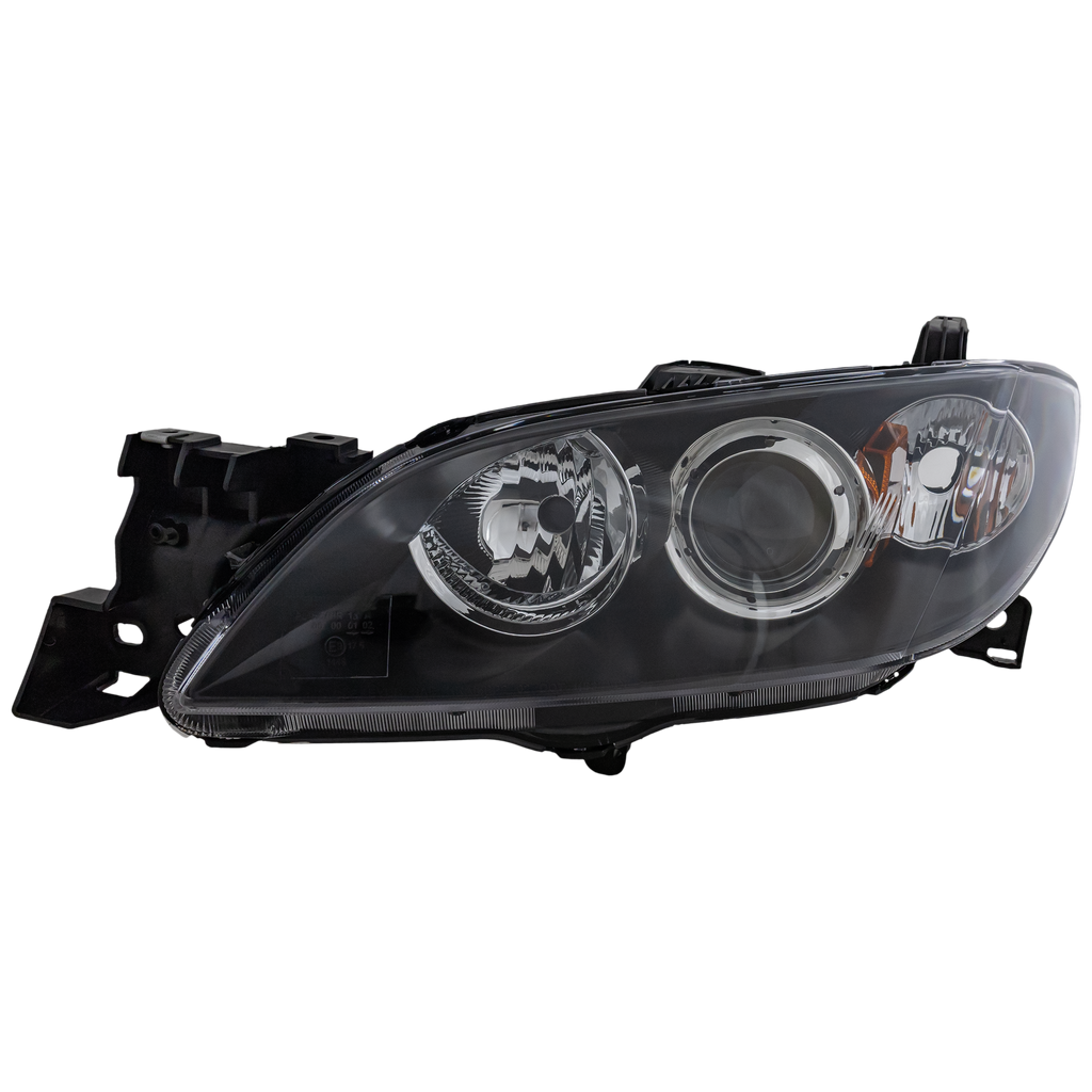 MAZDA 3 04-09 HEAD LAMP LH, Lens and Housing, Halogen, Sedan - CAPA