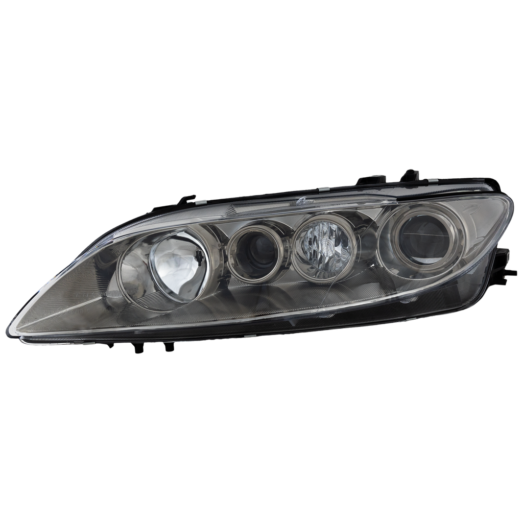 MAZDA 6 03-05 HEAD LAMP LH, Lens and Housing, w/o Fog Lights