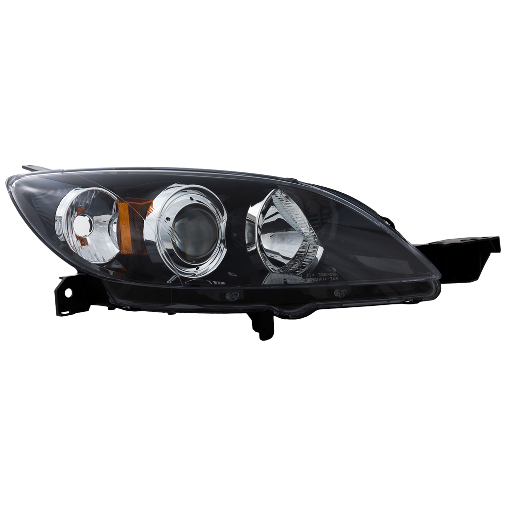 MAZDA 3 04-09 HEAD LAMP RH, Lens and Housing, Halogen, Hatchback - CAPA