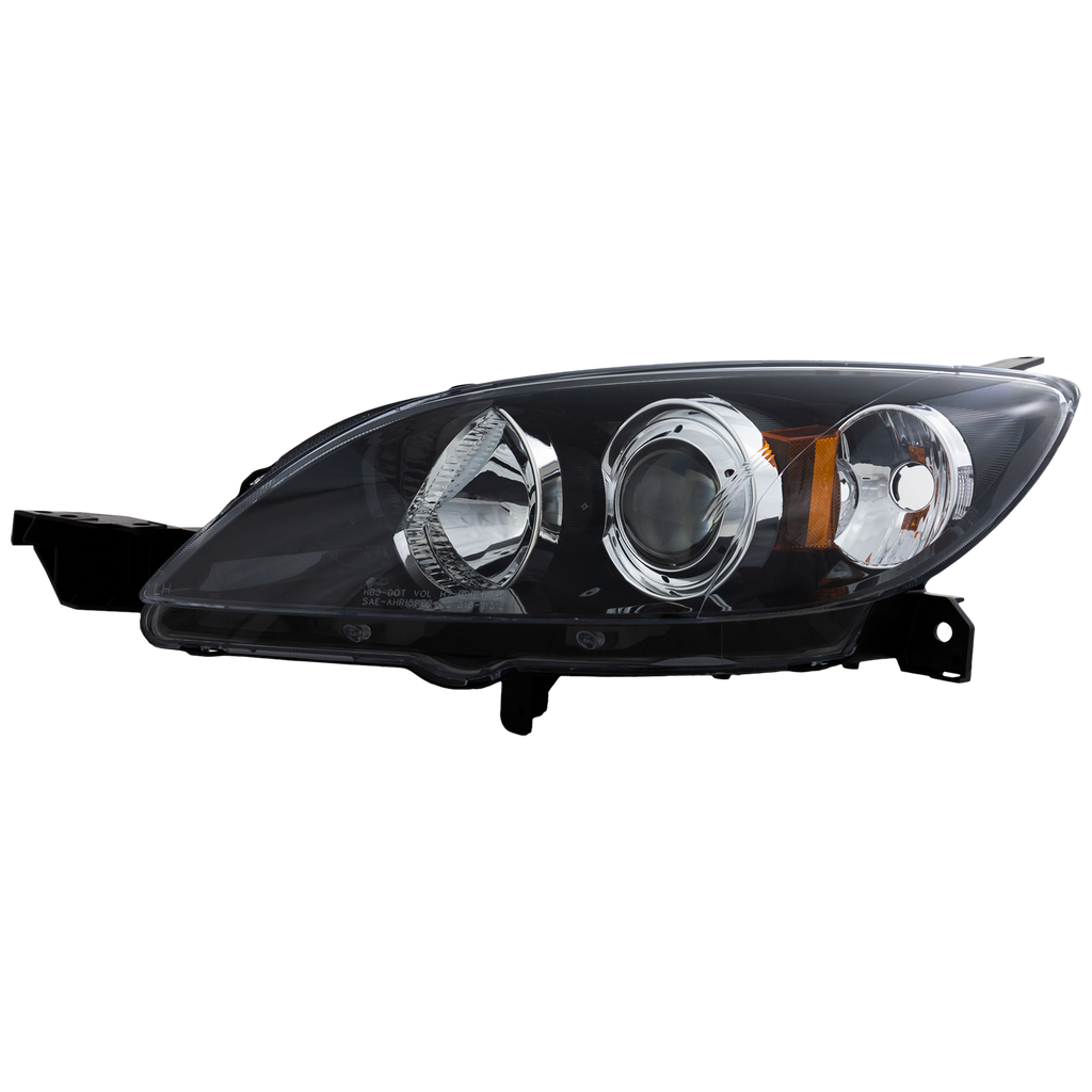 MAZDA 3 04-09 HEAD LAMP LH, Lens and Housing, Halogen, Hatchback - CAPA