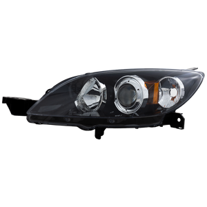 MAZDA 3 04-09 HEAD LAMP LH, Lens and Housing, Halogen, Hatchback - CAPA