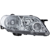 PROTEGE5 02-03 HEAD LAMP RH, Lens and Housing, Aluminum Bezel, Hatchback