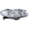 PROTEGE5 02-03 HEAD LAMP RH, Lens and Housing, Aluminum Bezel, Hatchback