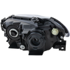 PROTEGE5 02-03 HEAD LAMP RH, Lens and Housing, Aluminum Bezel, Hatchback