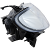 PROTEGE5 02-03 HEAD LAMP RH, Lens and Housing, Aluminum Bezel, Hatchback