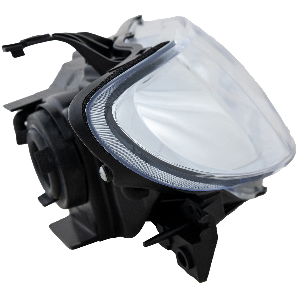 PROTEGE5 02-03 HEAD LAMP RH, Lens and Housing, Aluminum Bezel, Hatchback