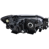 PROTEGE5 02-03 HEAD LAMP LH, Lens and Housing, Aluminum Bezel, Hatchback