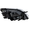 PROTEGE5 02-03 HEAD LAMP LH, Lens and Housing, Aluminum Bezel, Hatchback