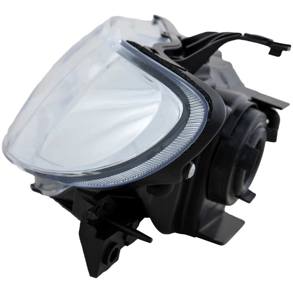 PROTEGE5 02-03 HEAD LAMP LH, Lens and Housing, Aluminum Bezel, Hatchback