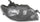 PROTEGE5 02-03 HEAD LAMP RH, Lens and Housing, Metal Coat Bezel, Hatchback