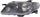 PROTEGE5 02-03 HEAD LAMP LH, Lens and Housing, Metal Coat Bezel, Hatchback