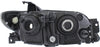 PROTEGE5 02-03 HEAD LAMP LH, Lens and Housing, Metal Coat Bezel, Hatchback