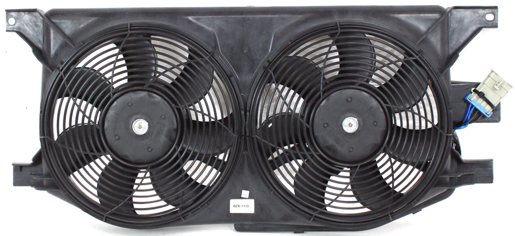 ML-CLASS 98-05 RADIATOR FAN SHROUD ASSEMBLY, Dual Fan, Outer, (163) Chassis