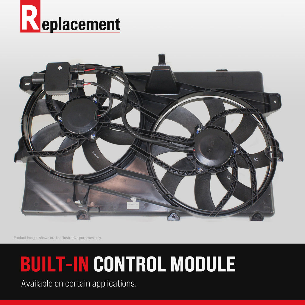 ML-CLASS 98-05 RADIATOR FAN SHROUD ASSEMBLY, Dual Fan, Outer, (163) Chassis