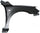 MAZDA 3 04-09 FRONT FENDER LH, Primed, Hatchback, w/o Turbo