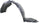 MAZDA 3 04-06 FRONT FENDER LINER RH, Standard Type
