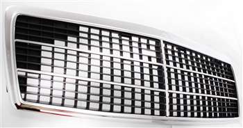 C-CLASS 94-97 GRILLE, Mesh Insert, Chrome Shell/Painted Gray Insert, (202 Chassis)