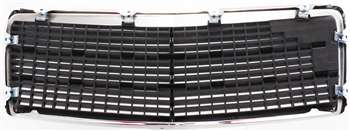 C-CLASS 94-97 GRILLE, Mesh Insert, Chrome Shell/Painted Gray Insert, (202 Chassis)