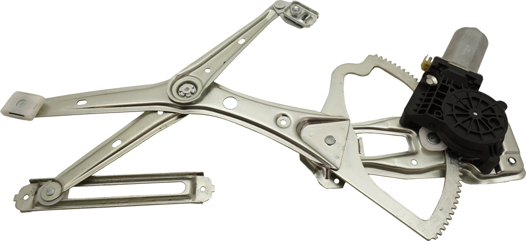 E-CLASS 96-97 FRONT WINDOW REGULATOR LH, Power, w/ Motor, Sedan/Wagon, 2 Pins