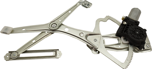 E-CLASS 96-97 FRONT WINDOW REGULATOR LH, Power, w/ Motor, Sedan/Wagon, 2 Pins